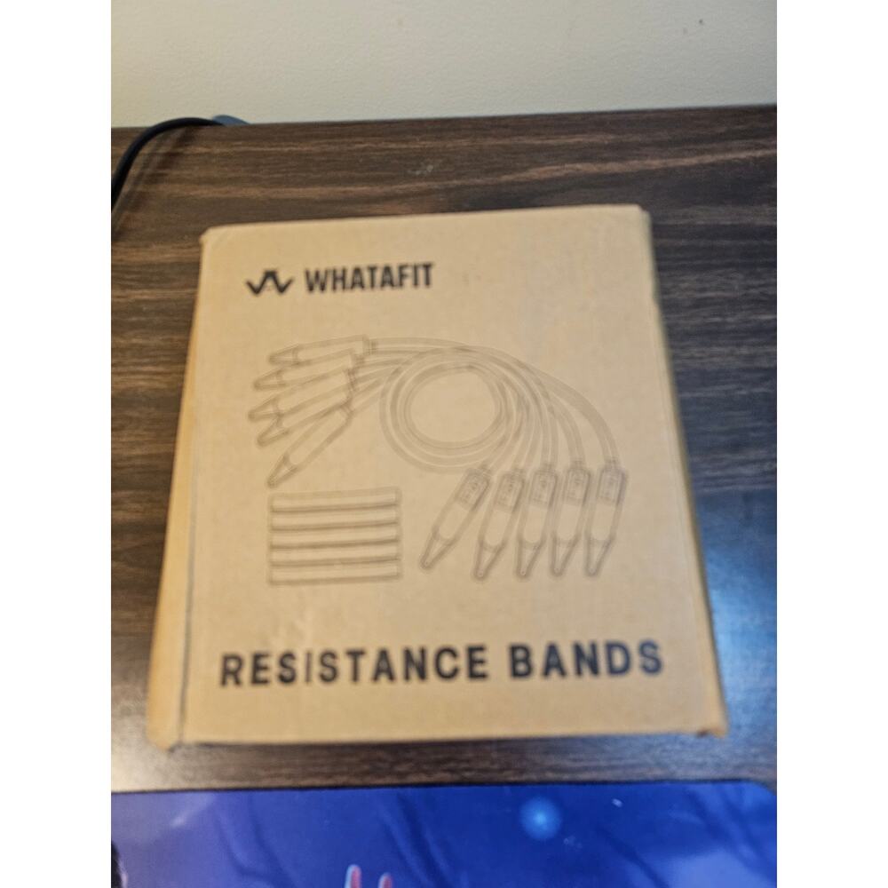 WHATAFIT Resistance Bands with Handles, 150 lb Exercise Bands Set
